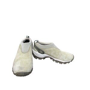 Merrell wms tan sattelite Moc willow leather suede clogs shoes sz 7 SKU 9902